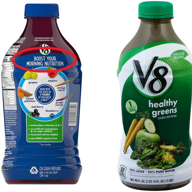 Some V8 Juices Filled With Sugar National Consumer News Educating